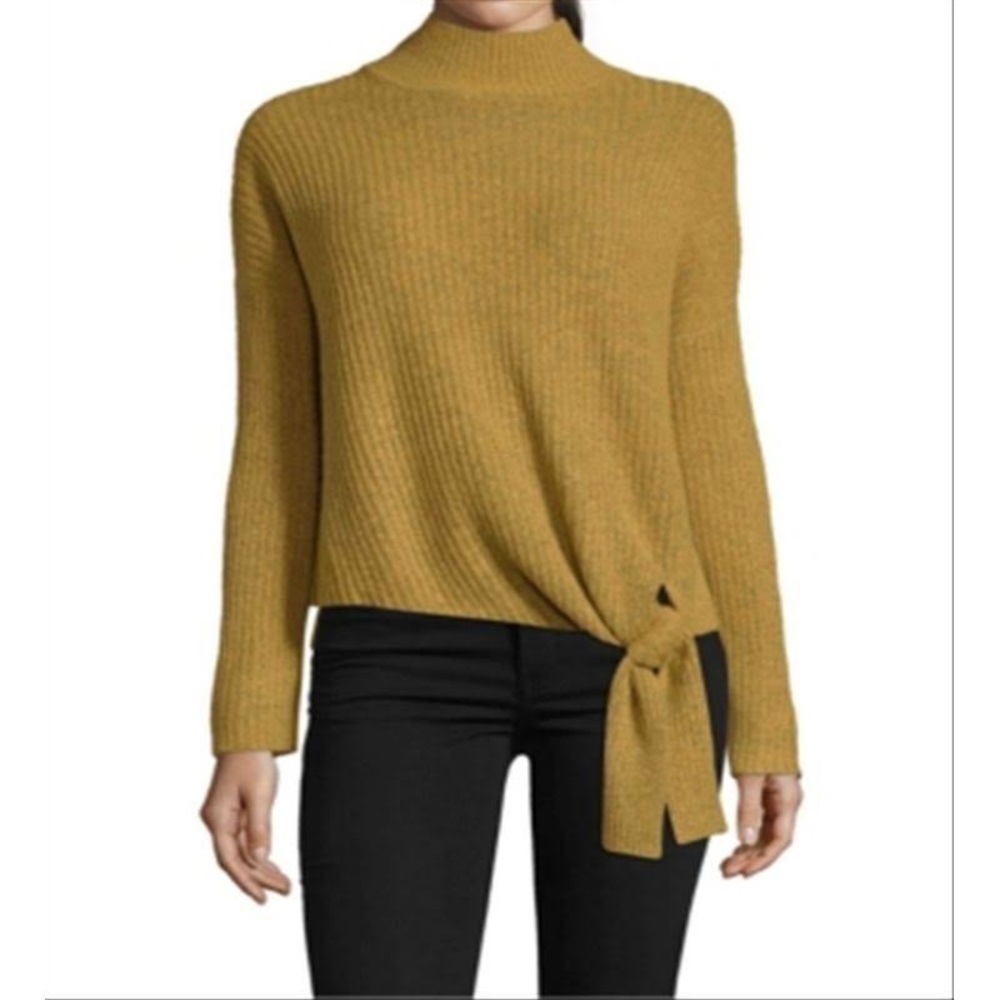 John Paul Richard Mock‎ Neck Sweater with Tie Front Medium